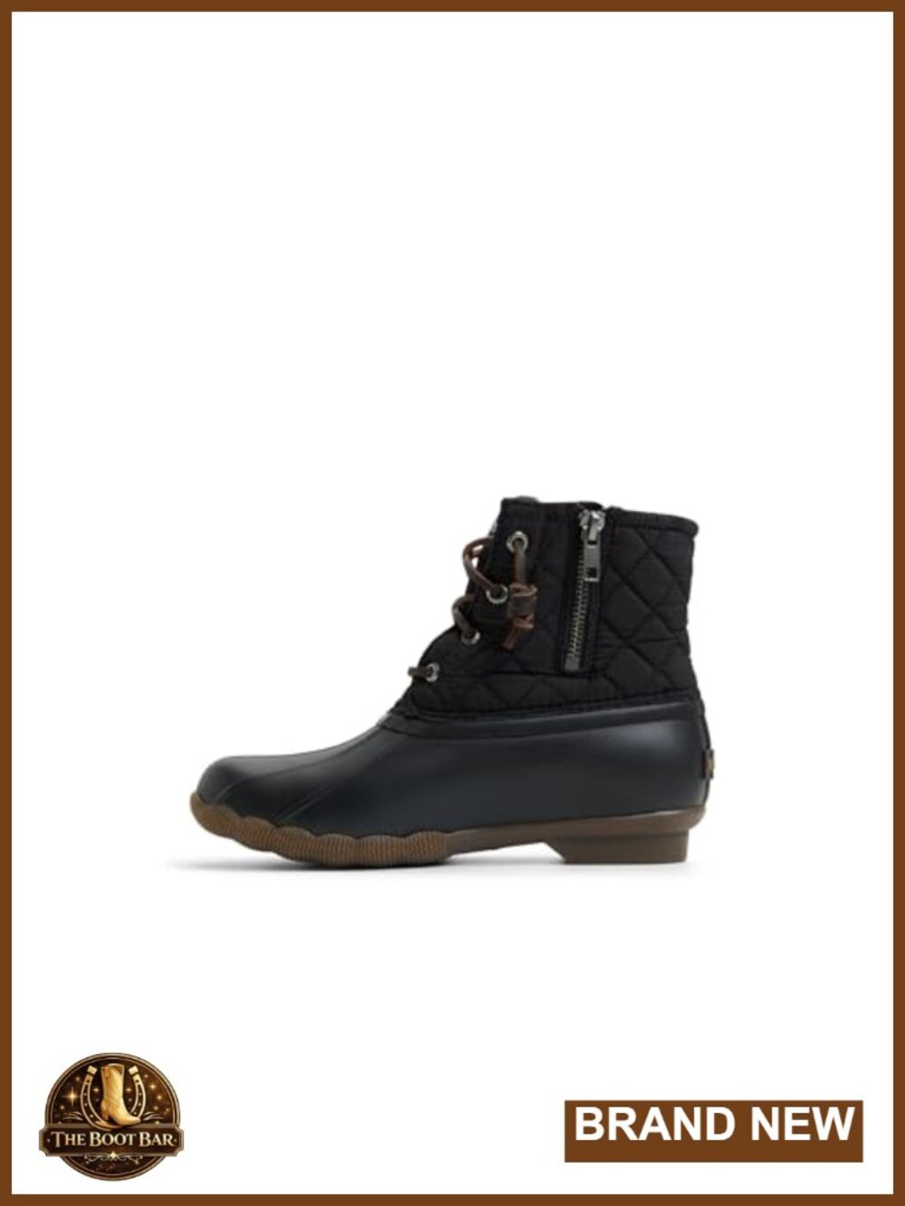 Duck Boot Ankle Boot Waterproof Zip Non-Marking Rubber Sole